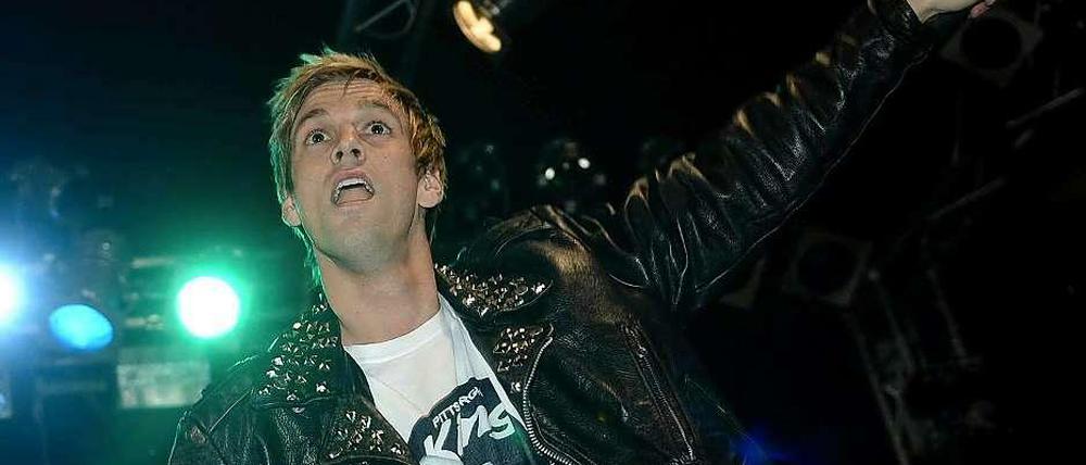 Der US-amerikanische Popsänger Aaron Carter im K17 in Berlin.