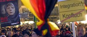 Legida-Demonstration in Leipzig.