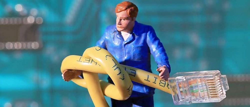Da ist ein Knoten drin: Der SPD-Netzpolitiker Yannick Haan fordert eine neue Netzpolitik.