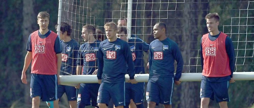 Ein Rückgrat, das trägt. Herthas Mannschaft hat in der Hinrunde unter zu vielen Wechseln gelitten. Für die Rückserie sucht Trainer Luhukay nach einer festen Stammelf.