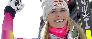 Lindsey Vonn jubelt in einem fort.