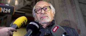 Der deutsche Entertainer Karl Dall vor dem Bezirksgericht in Zürich 2014.