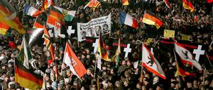 Pegida-Demo in Dresden