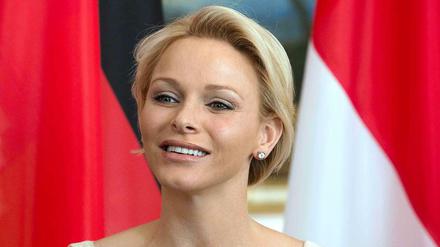 Fürstin Charlene von Monaco bei ihrem Besuch 2012 in Berlin. 