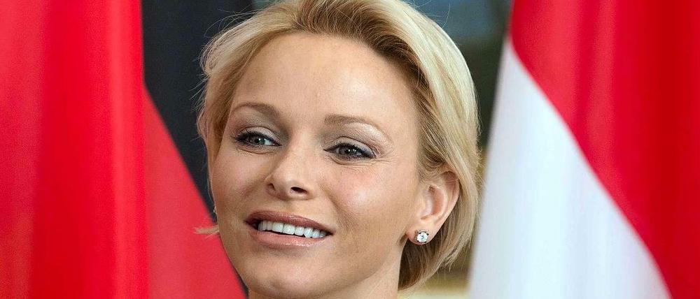 Fürstin Charlene von Monaco bei ihrem Besuch 2012 in Berlin.
