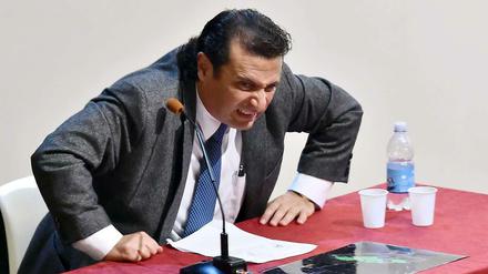 Francesco Schettino, Ex-Kapitän der Costa Concordia, am Dienstag vor Gericht in Grosseto.