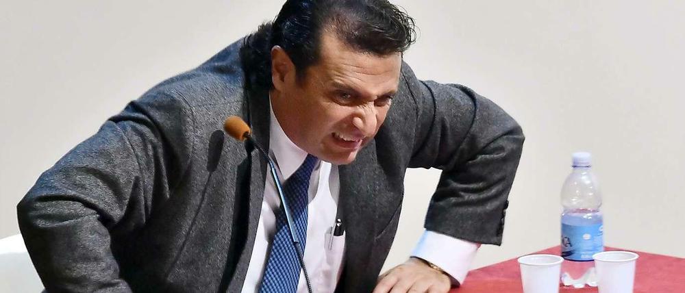 Francesco Schettino, Ex-Kapitän der Costa Concordia, am Dienstag vor Gericht in Grosseto.