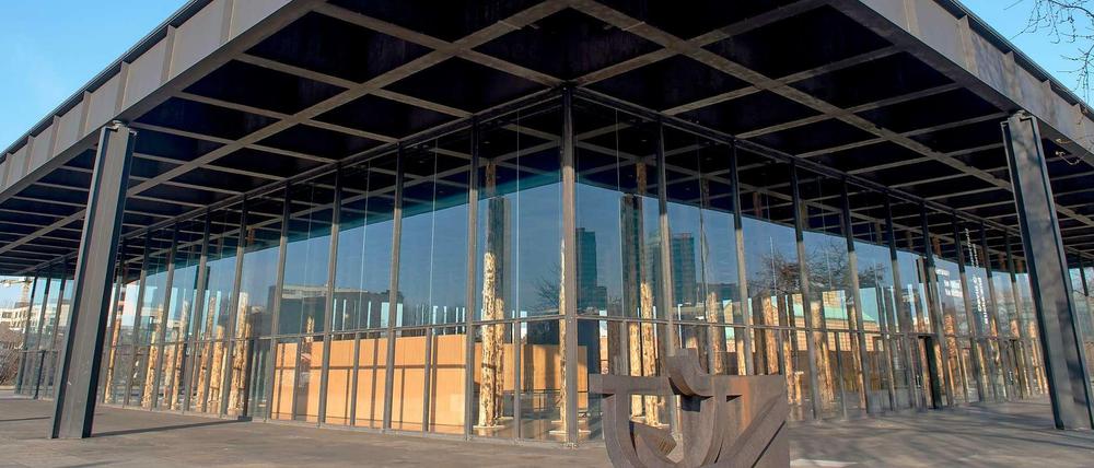 Ikone der Moderne, Architekturdenkmal von Weltrang: Die Neue Nationalgalerie vor der Sanierung, Ende 2014.