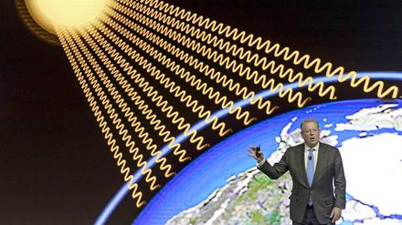 Auf dem Wirtschaftsforum in Davos treffen sich die Mächtigen der Welt. Mit dabei ist auch der frühere US-Vizepräsident Al Gore.