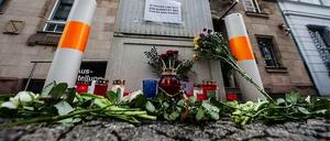 Mahnwache an der sächsischen Landesvertretung in Berlin