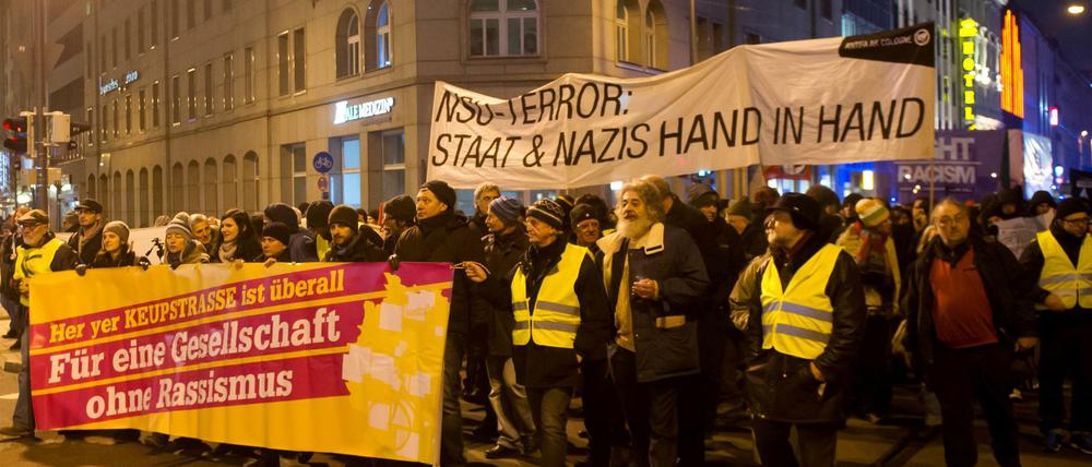 Eine Demonstration der Initiative "Keupstraße ist überall"