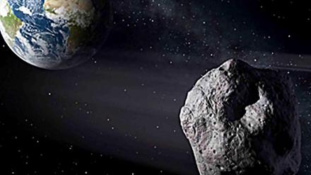 Am Montag saust ein Asteroid mit einen Durchmesser von 450 bis 900 Metern an der Erde vorbei.