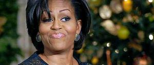 US First Lady Michelle Obama, aufgenommen 2010 im State Dining Room des Weißen Hauses in Washington DC, USA.