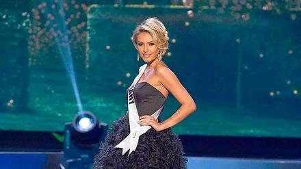 Die deutsche Kandidatin Josefin Donat bei der Wahl zur "Miss Universe" in Miami, USA.