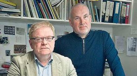 Keine Angst. Die Karikaturisten Achim Greser (r.) und Heribert Lenz.