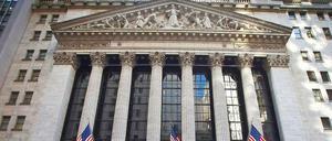 Die New Yorker Börse in der Wall Street hat die härtesten Zeiten hinter sich.
