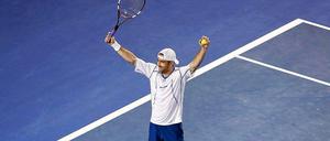 Geschafft: Benjamin Becker zieht in Australien erstmals in die dritte Runde ein.