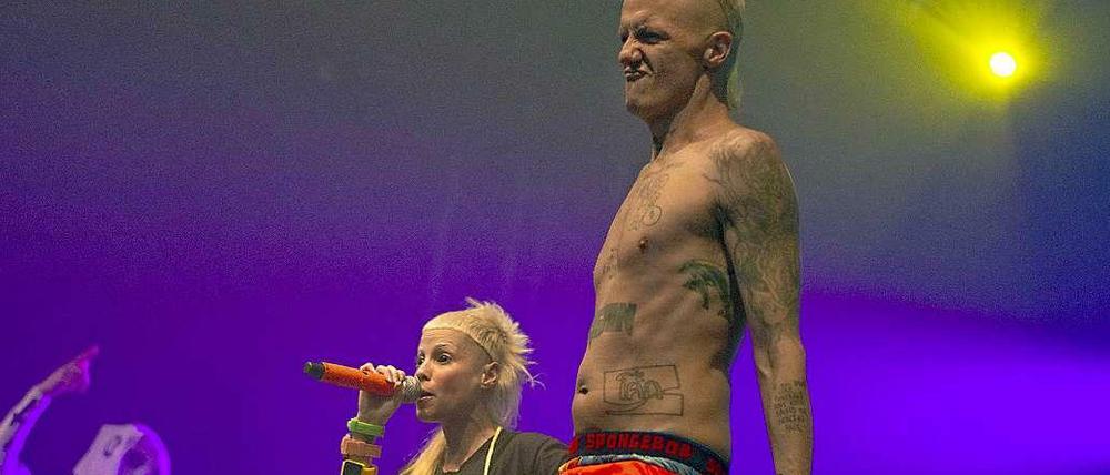 Die Antwoord auf einem Konzert 2013.