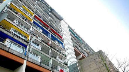 Der "Sozialpalast" in der Potsdamer Straße.