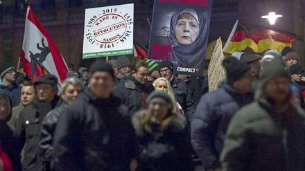 Pegida-Demonstration in Dresden