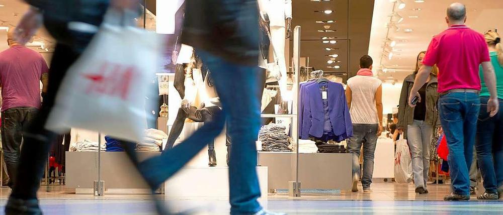 Ab 13 Uhr sieht es im Alexa-Shopping-Center wieder so aus - heute ist in Berlin verkaufsoffener Sonntag.