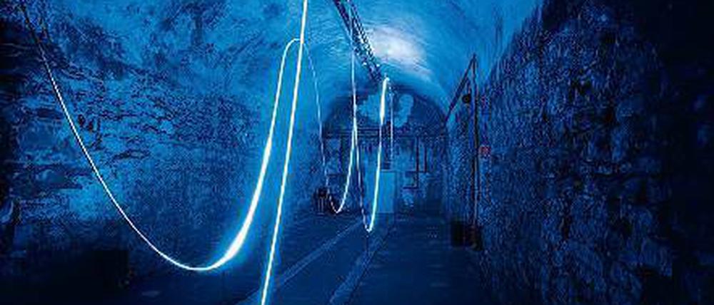 Das Werk "the weight of light" der Gewinner Andreas Muxels und Martin Hesselmeier