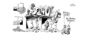 Guten Morgen, Berlin. Tagesspiegel-Karikaturist Klaus Stuttmann hat vor einiger Zeit die Lage so beschrieben ... 