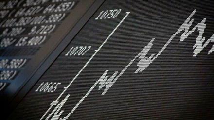 An der Börse geht es rauf und runter.
