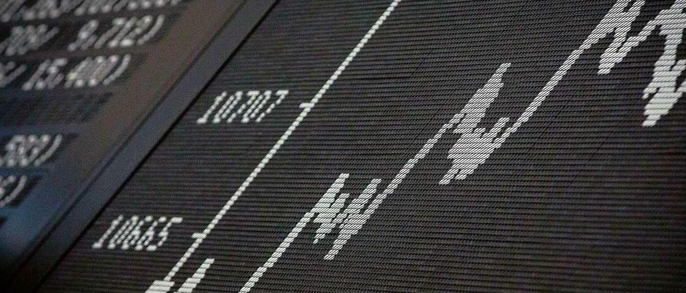 An der Börse geht es rauf und runter.