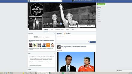Jan Böhmermann auf Facebook