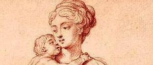 Eine Rötelzeichnung von Chodowiecki für den Französischen Dom.