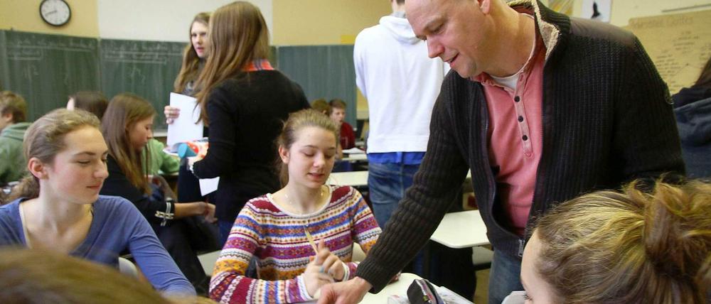 Nach den Winterferien beginnen die Anmeldungen zu den Oberschulen (hier Geschichtsunterricht am Schadow-Gymnasium in Zehlendorf).