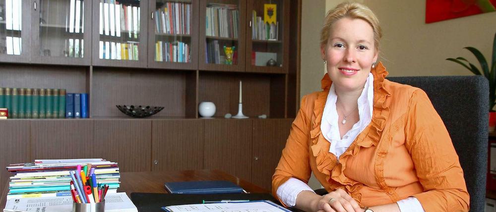 Franziska Giffey, 37, war Bildungsstadträtin in Neukölln, bevor sie Bürgermeisterin wurde. 