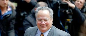 Ankunft in Brüssel. Der neue griechische Außenminister Nikos Kotzias.
