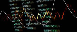 Gold coins with financial stock chart Copyright: xcuteimagex Panthermedia27631730