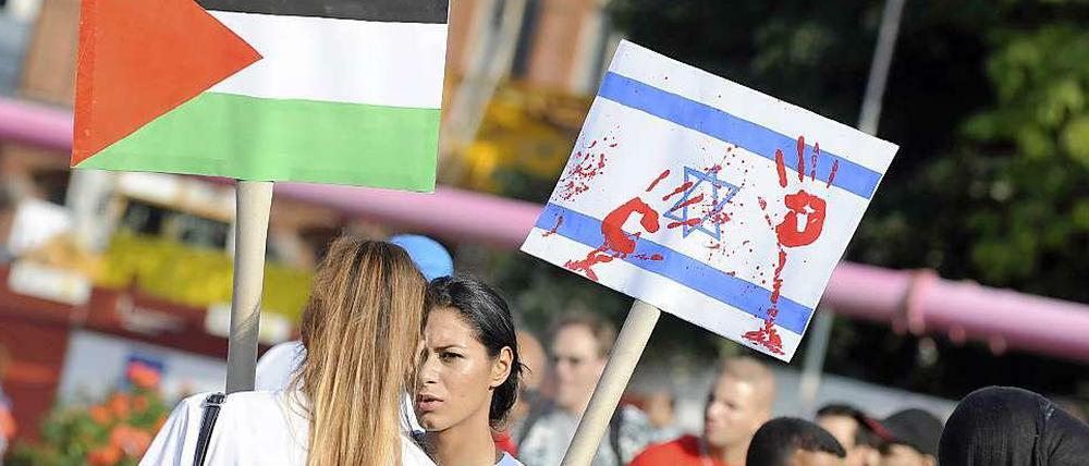 Während des Gazakrieges im Sommer gab es auf deutschen Straßen heftige Proteste gegen Israel.