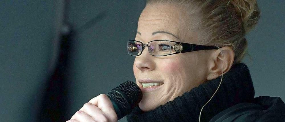Die frühere Pegida-Sprecherin Kathrin Oertel