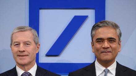 Es geht voran: Jürgen Fitschen (links) und Anshu Jain von der Deutschen Bank.
