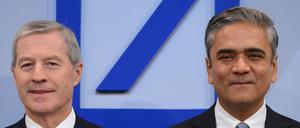 Es geht voran: Jürgen Fitschen (links) und Anshu Jain von der Deutschen Bank.