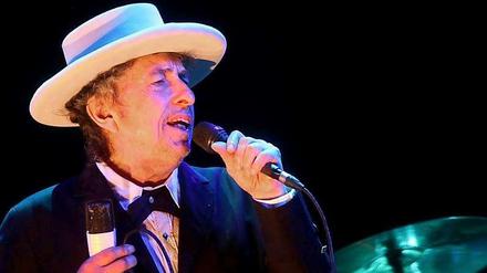 Gentleman. Bob Dylan 2012 bei einem Konzert in Spanien. 