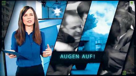 Jasmin Kosubek moderiert für "Russia Today Deutsch" täglich die Sendung "Der fehlende Part".