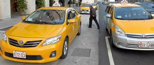 International unterwegs: Der Fahrdienstleister "Uber" fährt auch in Taiwan.