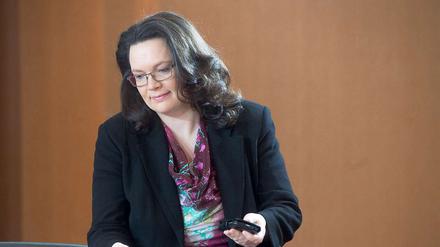 Arbeitsministerin Andrea Nahles.
