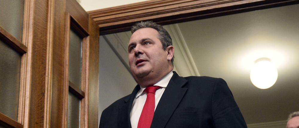 Panos Kammenos macht vor allem mit schrillen Tönen von sich reden - nun auch in der griechischen Regierung.