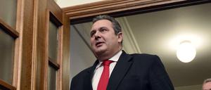 Panos Kammenos macht vor allem mit schrillen Tönen von sich reden - nun auch in der griechischen Regierung.
