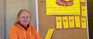 Helga Pahl wirbt für den Tauschring.