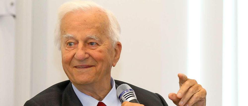 Gefragter Mann. Richard von Weizsäcker zu Gast bei einer Tagesspiegel-Veranstaltung.