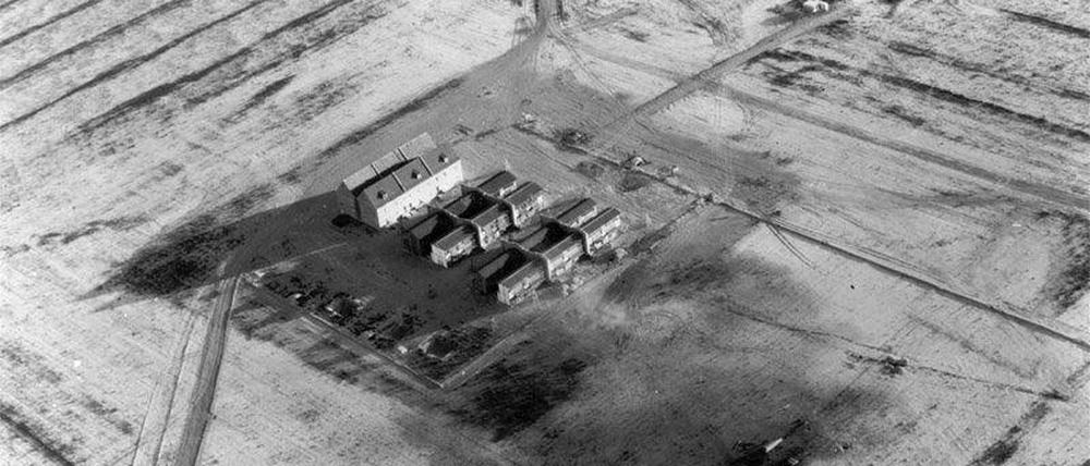 Die Bombentest-Stadt auf dem Dugway Proving Ground in Utah, 1943