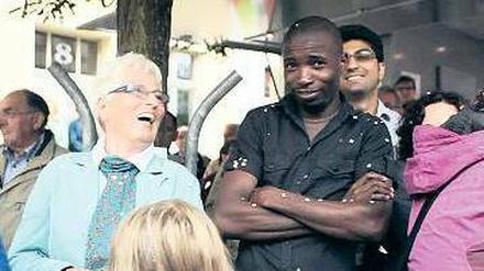 Brian Ngopan beim Altstadt-Sommerfest in Bad Belzig.