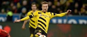 Ohne kick kein rush: Marco Reus holt schon mal aus.